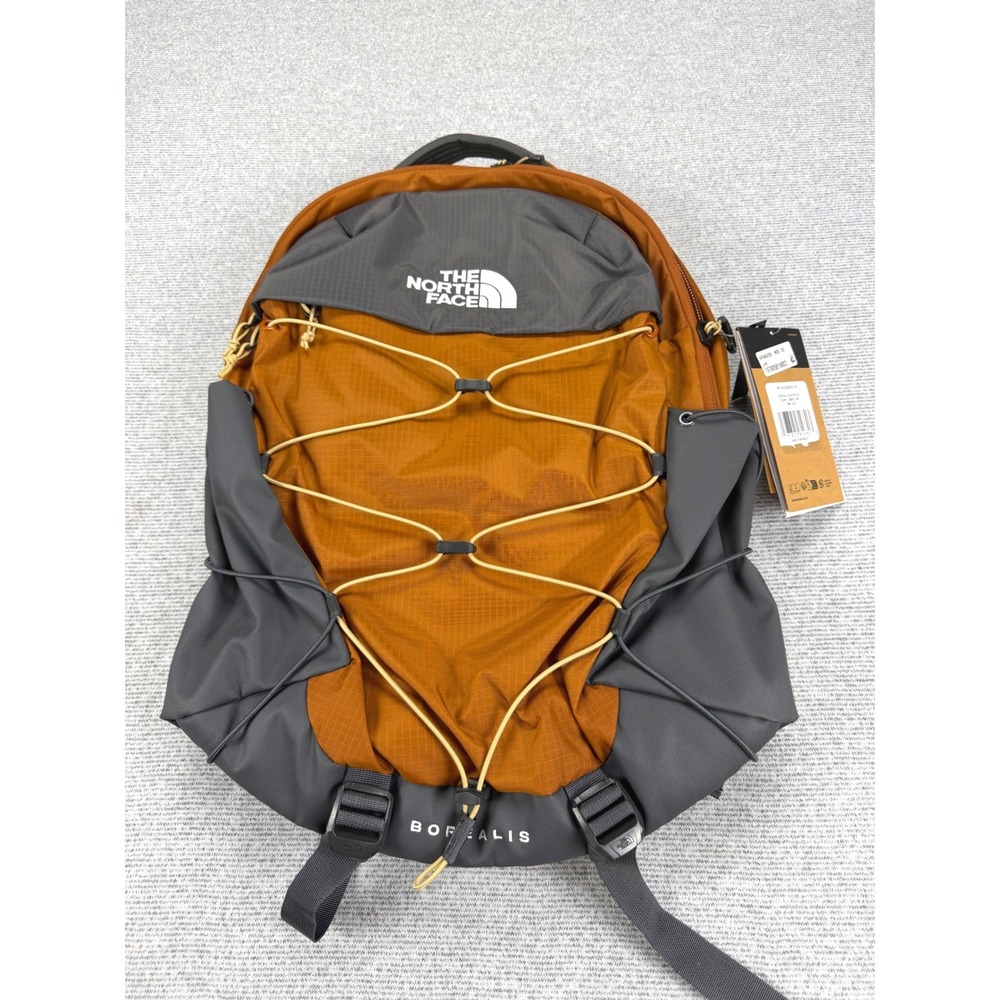 The North Face Borealis Backpack Burnt Umber Asphalt Grey 28L NF0A52SE MQX OS